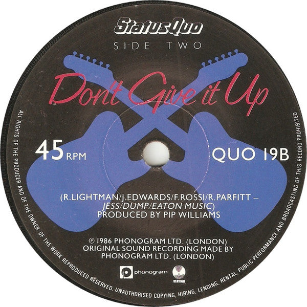 Status Quo : Red Sky (7", Single, Pap)