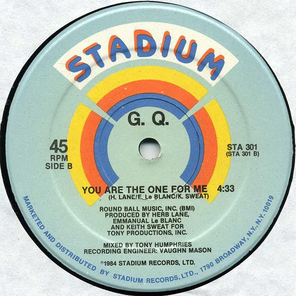 G. Q.* : You Are The One For Me (12")