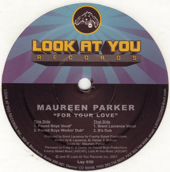 Maureen Parker : For Your Love (12")