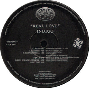 Indigo (2) : Real Love (12")