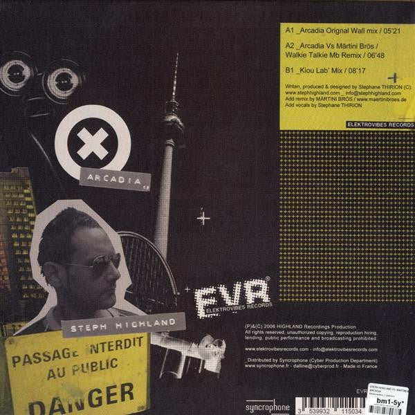 Steph Highland Vs Märtini Brös. : Arcadia (12")