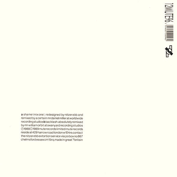 Nitzer Ebb : Shame (12", Single)