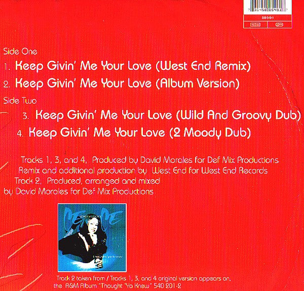 Ce Ce Peniston : Keep Givin' Me Your Love (12", Single)