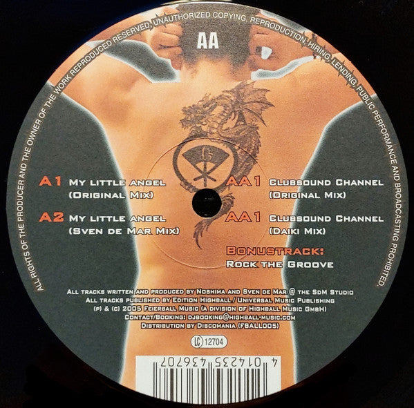 Noshima : My Little Angel  / Clubsound Channel (12")