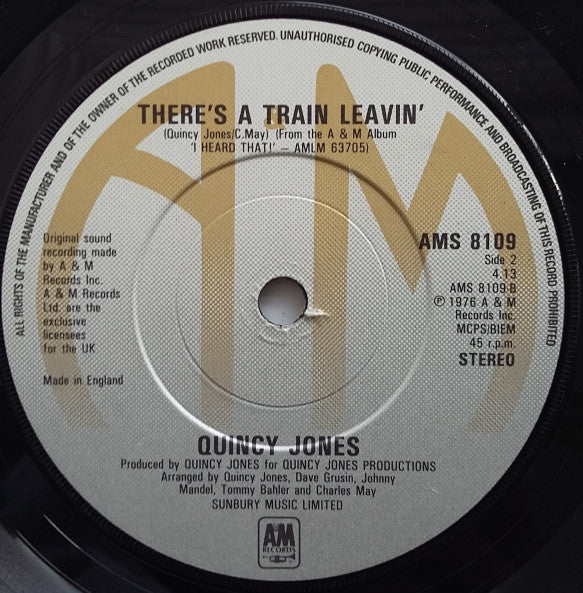 Quincy Jones : Ai No Corrida  (7", Single)