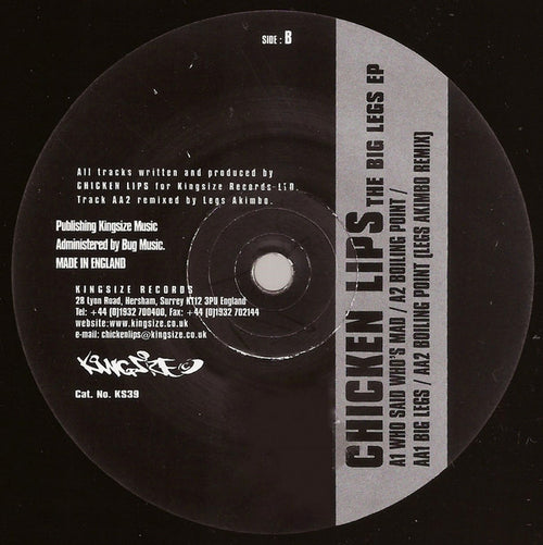 Chicken Lips : The Big Legs EP (12", EP)