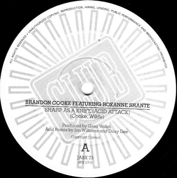 Brandon Cooke Featuring Roxanne Shante* : Sharp As A Knife (Acid Attack) (12")