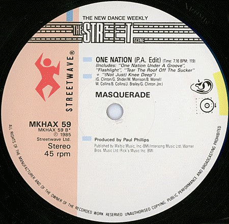 Masquerade : One Nation (12")