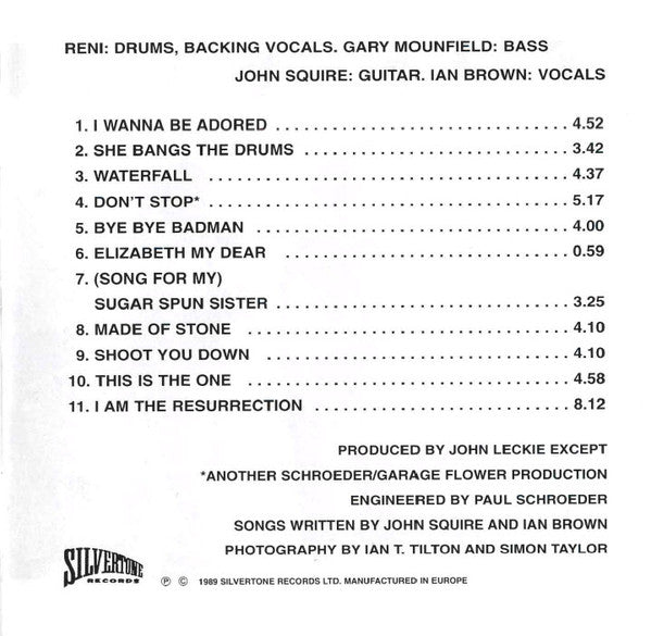 The Stone Roses : The Stone Roses (CD, Album, RE)