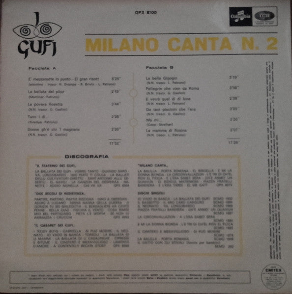 I Gufi : Milano Canta N.2 (LP, Album)