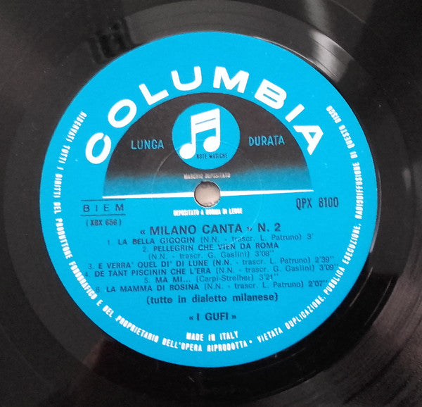 I Gufi : Milano Canta N.2 (LP, Album)