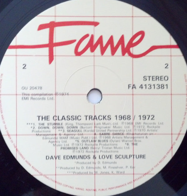 Dave Edmunds & Love Sculpture : The Classic Tracks 1968/1972 (LP, Comp)
