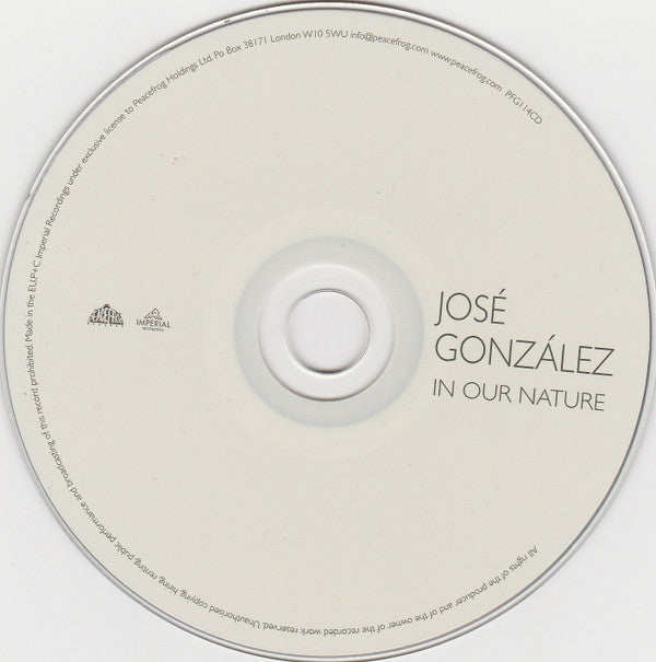 José González : In Our Nature (CD, Album)