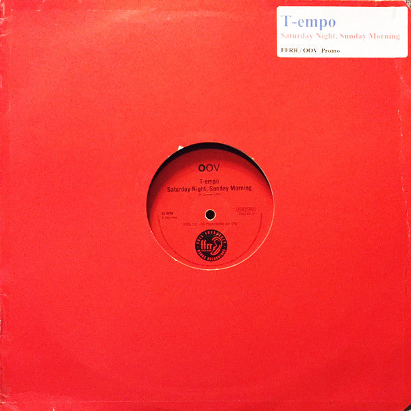 T-empo : Saturday Night, Sunday Morning (12", Promo)