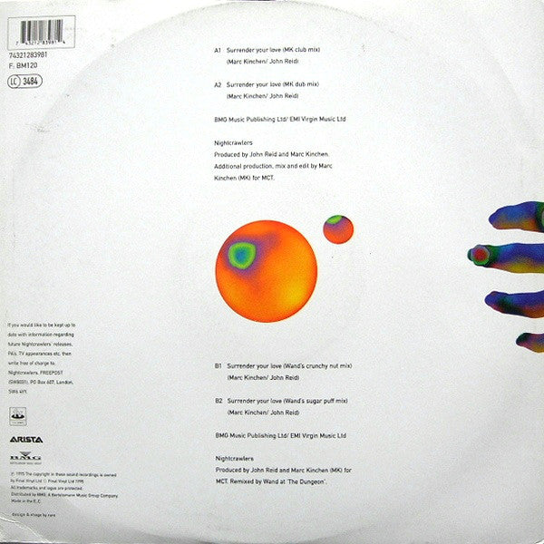 Nightcrawlers Featuring John Reid : Surrender Your Love (12")