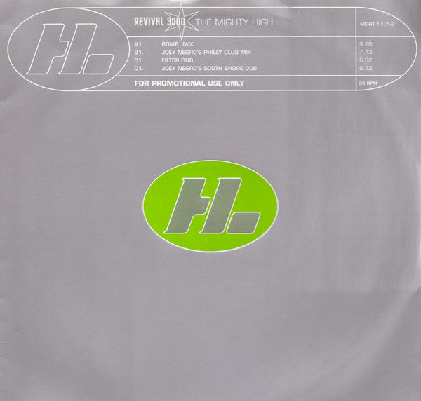 Revival 3000 : The Mighty High (2x12", Promo)