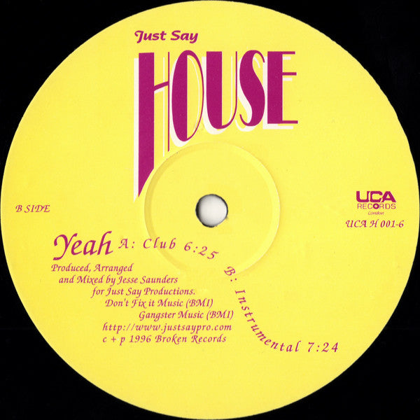Jesse Saunders : Yeah (12")