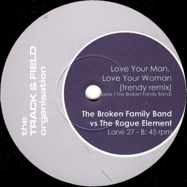 The Broken Family Band : Love Your Man, Love Your Woman (7", Single)