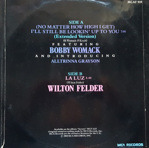 Wilton Felder : (No Matter How High I Get) I'll Still Be Looking Up To You (12")