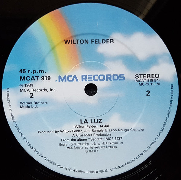 Wilton Felder : (No Matter How High I Get) I'll Still Be Looking Up To You (12")