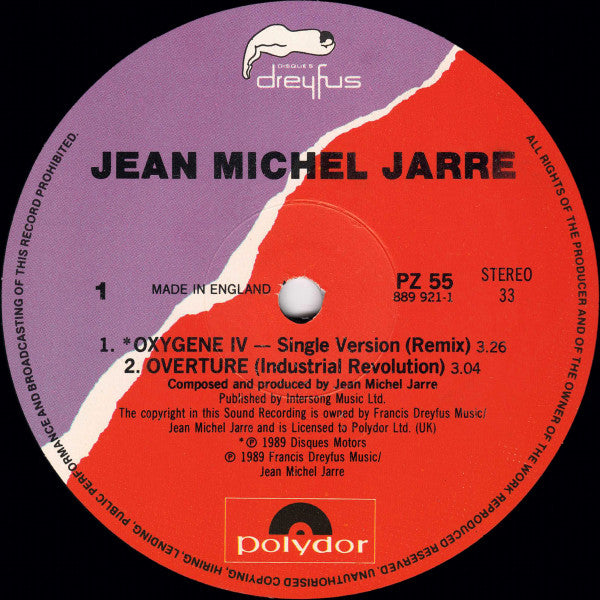 Jean-Michel Jarre : Oxygène (12", Maxi)