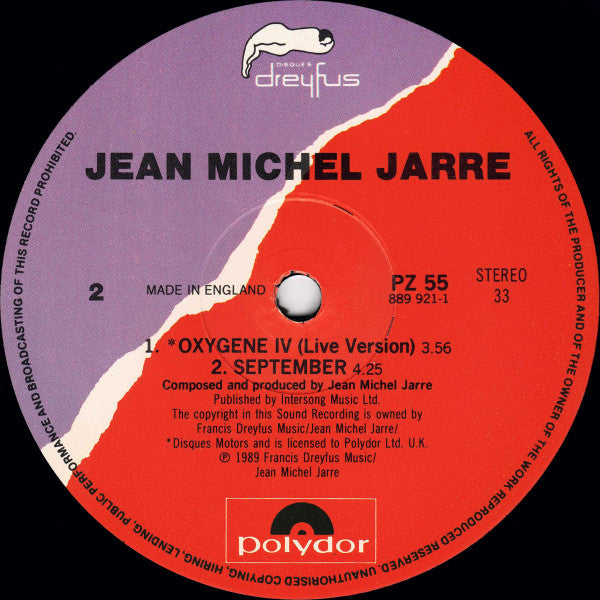 Jean-Michel Jarre : Oxygène (12", Maxi)