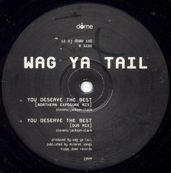 Wag Ya Tail : You Deserve The Best (12", Promo)