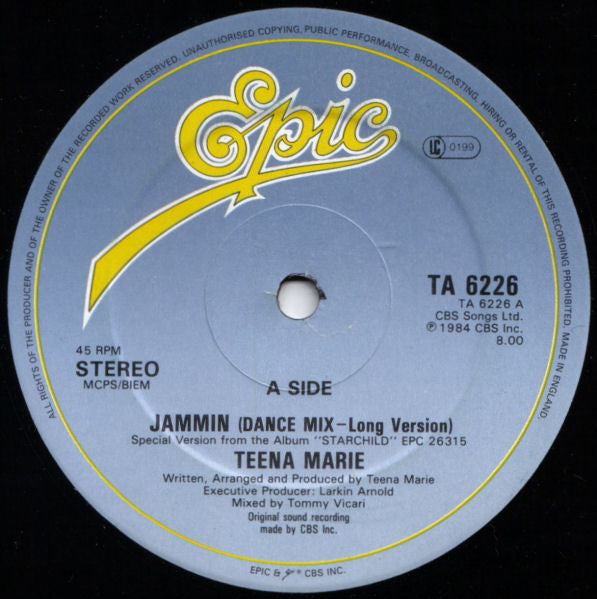 Teena Marie : Jammin (12")