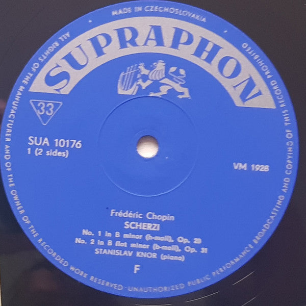 Chopin*, Stanislav Knor : Scherzi (LP, Album, Mono)