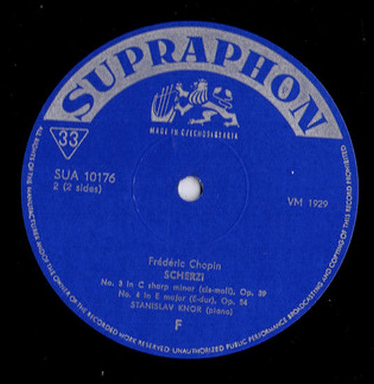 Chopin*, Stanislav Knor : Scherzi (LP, Album, Mono)