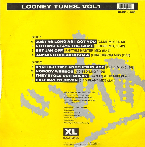 Frankie Bones & Lenny Dee : The Looney Tunes EP Vol. One (12", EP)