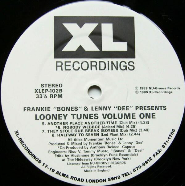 Frankie Bones & Lenny Dee : The Looney Tunes EP Vol. One (12", EP)