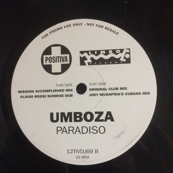 Umboza : Paradiso (12", Promo)