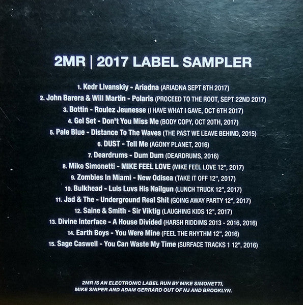 Various : 2017 Label Sampler (CDr, Comp, Promo)