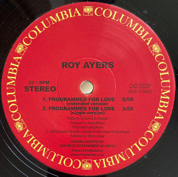 Roy Ayers : Programmed For Love (12", RE)