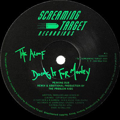 The Aloof : Doing It For Money (12", Single)