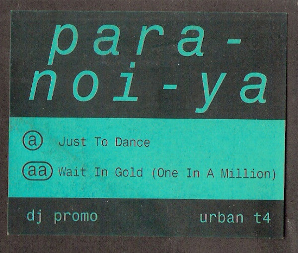 Para-Noi-Ya : Just To Dance / Wait In Gold (One In A Million) (12", Promo)