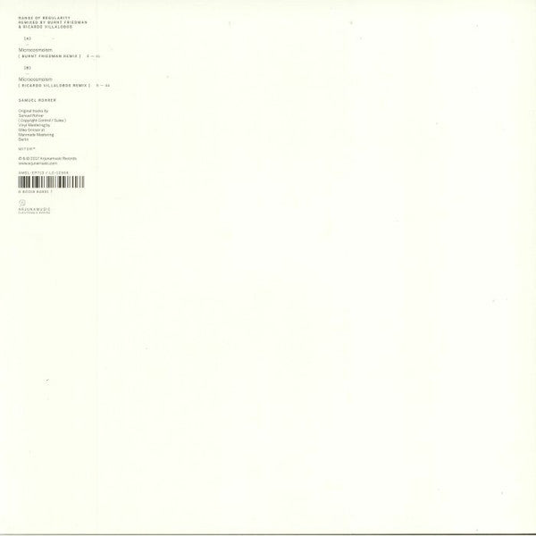 Samuel Rohrer : Range Of Regularity Remixes II (12", EP)