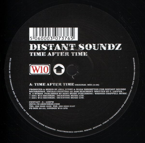Distant Soundz : Time After Time (12")