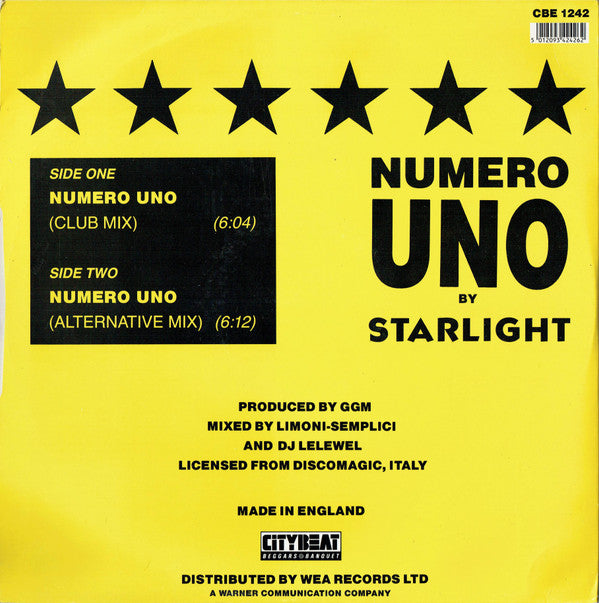 Starlight : Numero Uno (12")