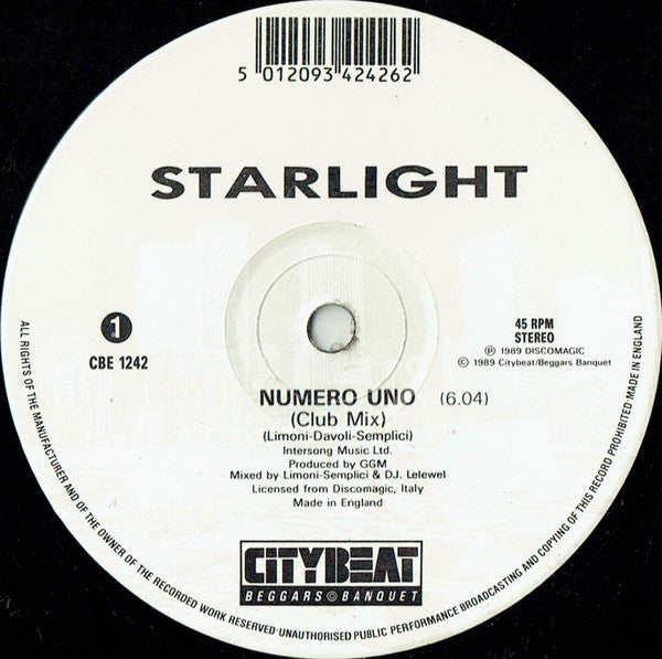 Starlight : Numero Uno (12")