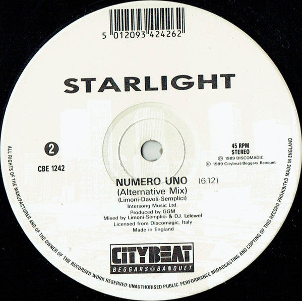 Starlight : Numero Uno (12")