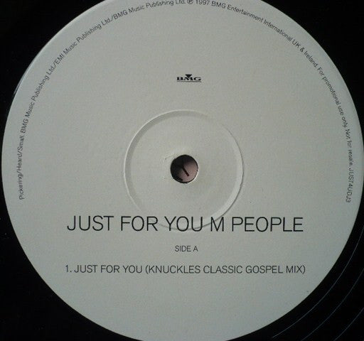 M People : Just For You (The Knuckles + Way Out West Mixes) (12", Single, Promo)