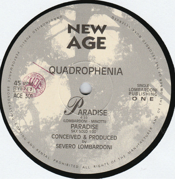 Quadrophenia : Paradise (12", Single)