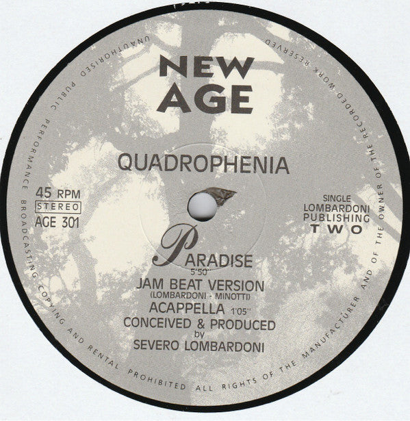 Quadrophenia : Paradise (12", Single)