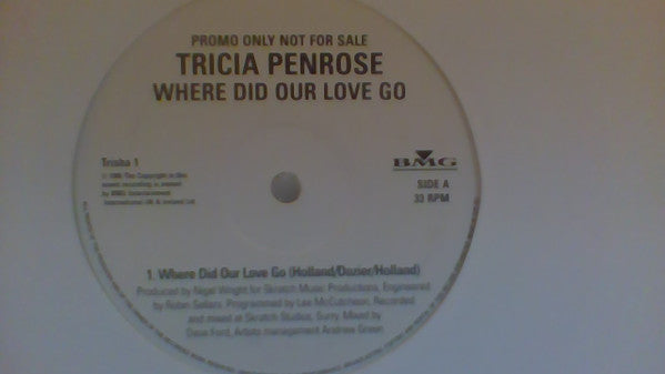 Tricia Penrose : Where Did Our Love Go (12", Promo)