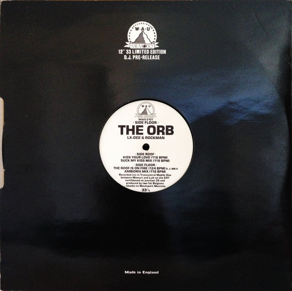 The Orb : The Kiss EP (12", EP, Ltd, Promo)