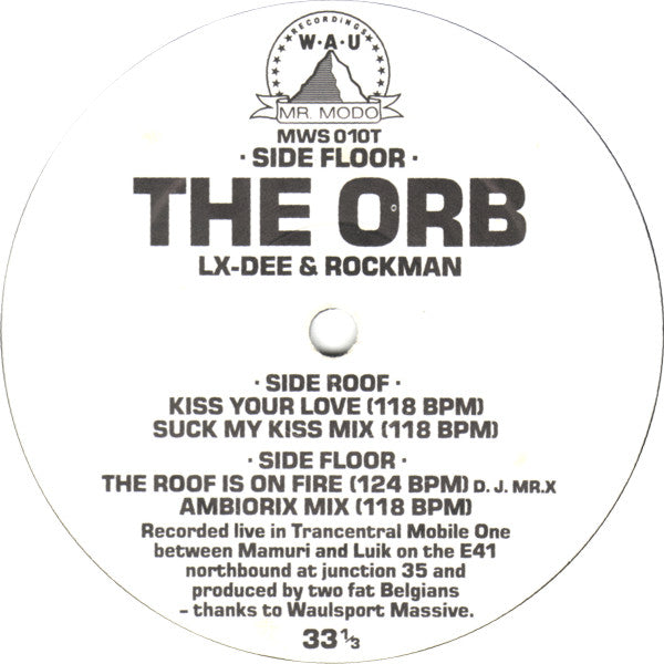 The Orb : The Kiss EP (12", EP, Ltd, Promo)