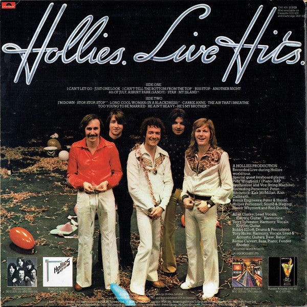The Hollies : Hollies. Live Hits. (LP, Album)