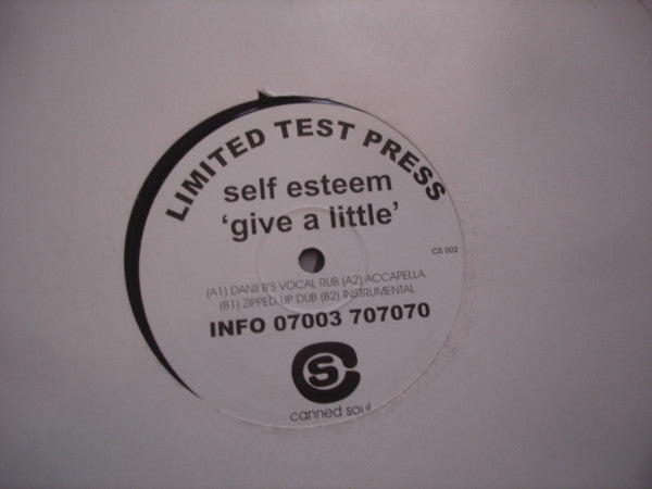 Self Esteem (2) : Give A Little (12", TP)